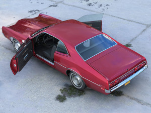 Montego Coupe 1970 3D Model