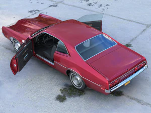 Montego Coupe 1970 3D Model