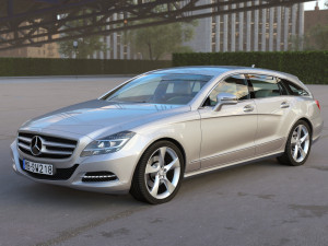 mercedes benz cls shooting brake Modèle 3D