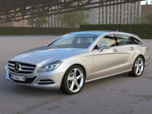 mercedes benz cls shooting brake 3D Model