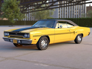 Plymouth GTX 1970 3D-Modell