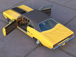 Plymouth GTX 1970 3D-Modell