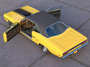 Plymouth GTX 1970 3D Model