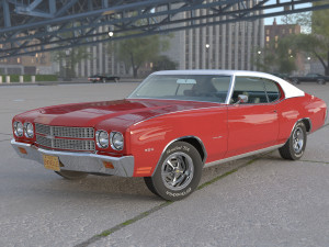 Chevrolet Chevelle Malibu 1970 3D Model