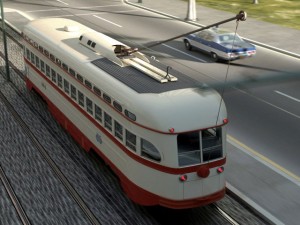 pcc streetcar 1945 3D Model