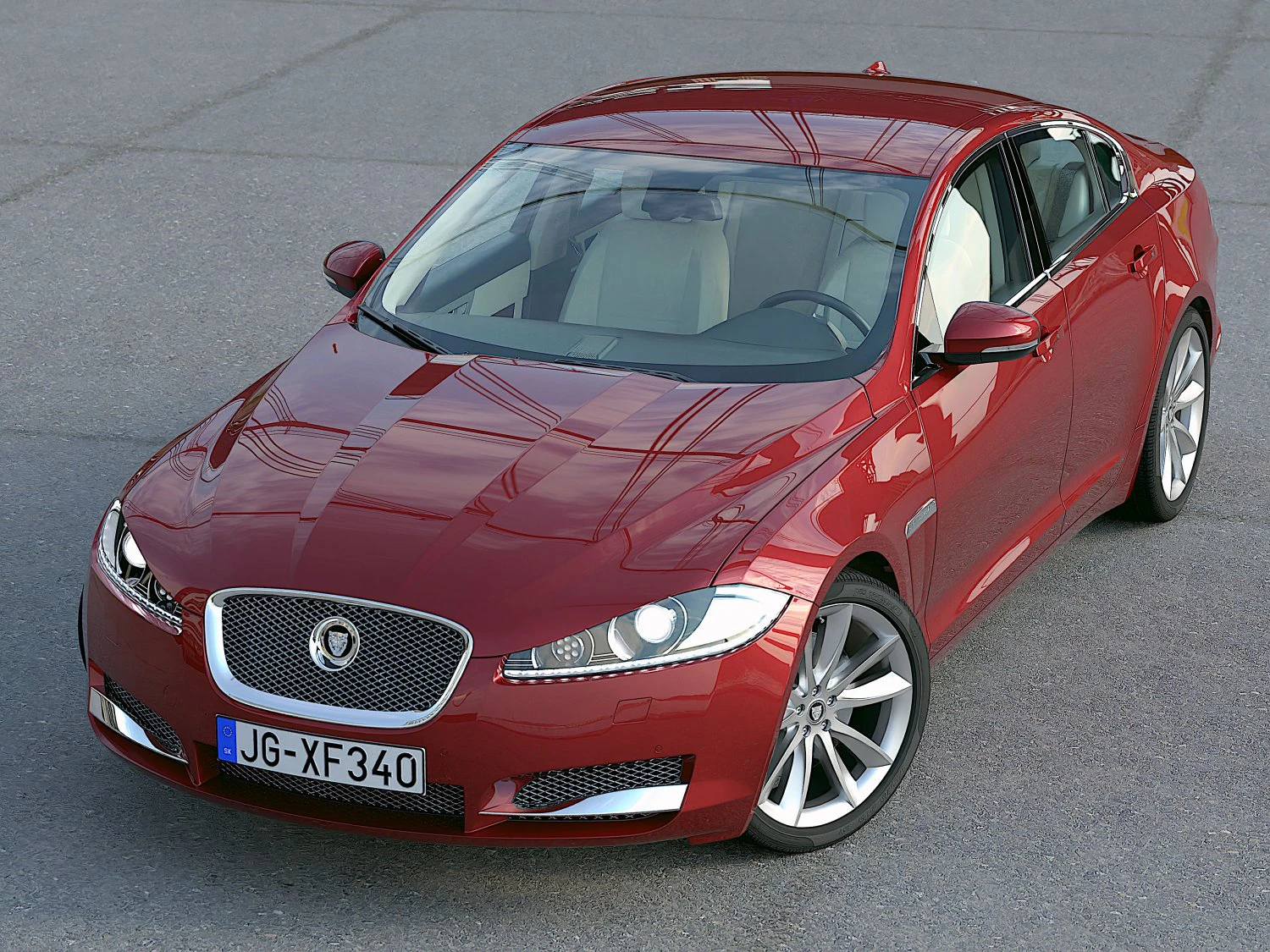 jaguar xf 2013 3D Model .c4d .max .obj .3ds .fbx .stl .blend