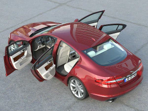 jaguar xf 2013 3D Model