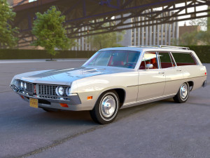 Torino wagon 1971 3D 模型