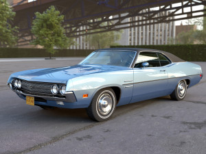 Fairlane Coupe 1970 3D Model