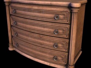 chest of drawers 3D Модель
