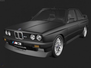 bmw e30 m3 3Dモデル