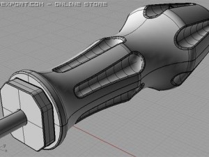 cruciform screwdriver 3D Model