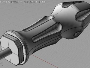 cruciform screwdriver 3D Model