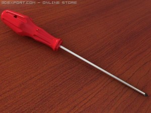 cruciform screwdriver 3D Model