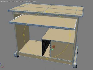 pc desk 3D Model