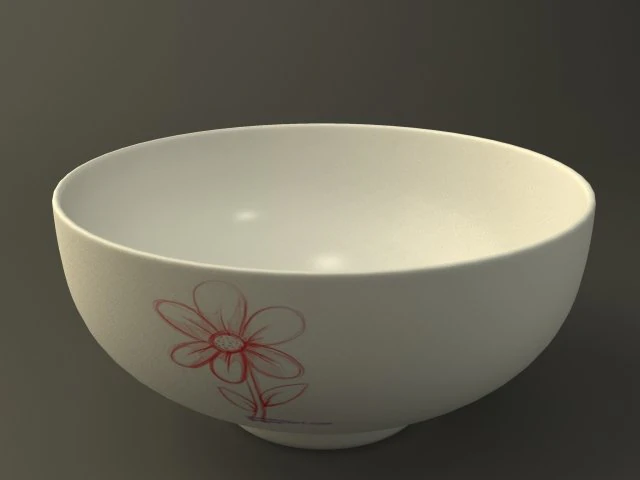 ボウル 3Dモデル .c4d .max .obj .3ds .fbx .stl .blend 
