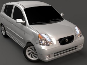 kia morning car 3D Model