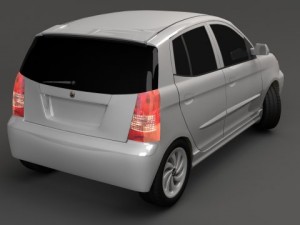 kia morning car 3Dモデル
