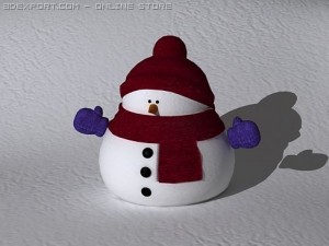 little snowman 3D 模型