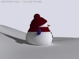 小雪人 3D 模型