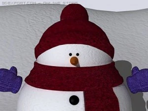 小雪人 3D 模型