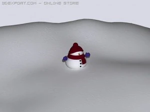 小雪人 3D 模型
