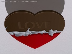 chocolate heart Modèle 3D
