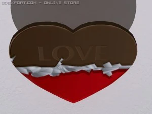 chocolate heart 3D Model