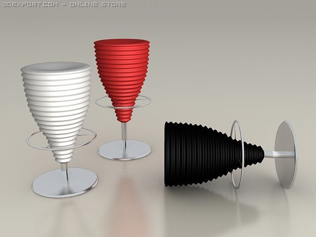 bar stools Modèle 3D .c4d .max .obj .3ds .fbx .stl .blend 