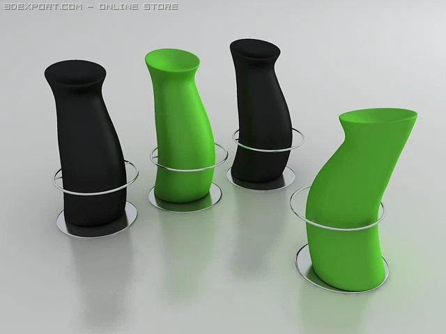 rihanna bar stool 3D Model .c4d .max .obj .3ds .fbx .stl .blend