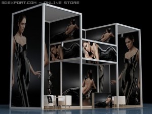 exhibition stand 3D Model