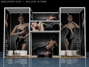exhibition stand Modèle 3D