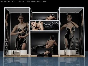 exhibition stand 3D Model