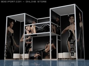 exhibition stand Modèle 3D