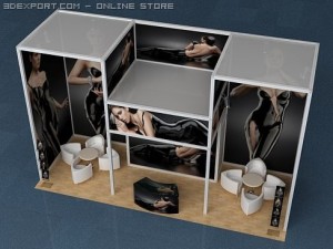 exhibition stand Modèle 3D