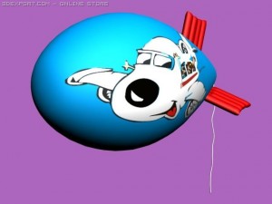zeppelin baloon 3D मॉडल