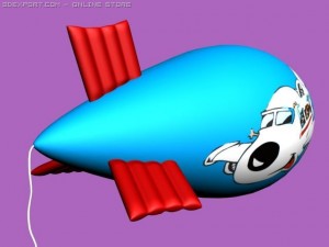 zeppelin baloon 3D मॉडल