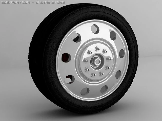 wheel 3D Model .c4d .max .obj .3ds .fbx .stl .blend