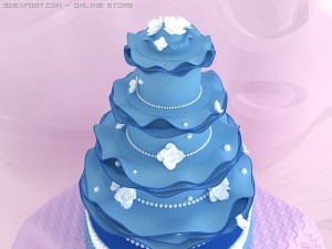 cake for wedding 3D Model
