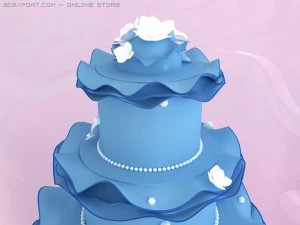cake for wedding 3D Model