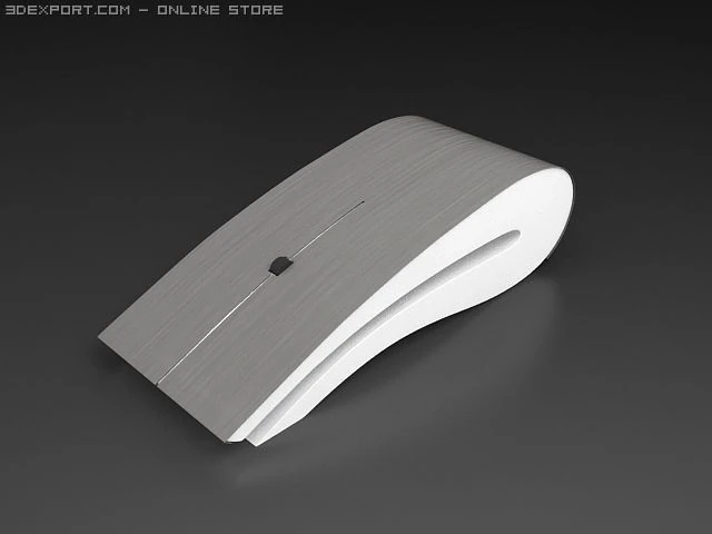 电脑鼠标 钛 3D 模型 .c4d .max .obj .3ds .fbx .stl .blend 