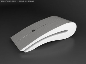 computer mouse titanium 3D मॉडल