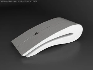 电脑鼠标 钛 3D 模型