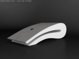 computer mouse titanium 3D मॉडल