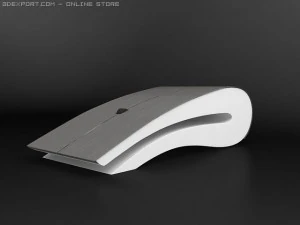 电脑鼠标 钛 3D 模型