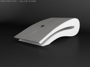 computer mouse titanium 3D मॉडल