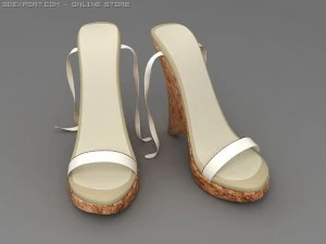high heeled sandals 3D Model