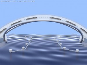 millenium bridge dubai 3D 模型