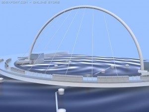 millenium bridge dubai 3D 模型
