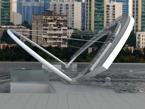 millenium bridge dubai mapped 3D Model